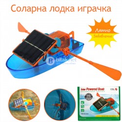 Детска соларна играчка лодка с гребла соларен конструктор Супер забавление за лятото