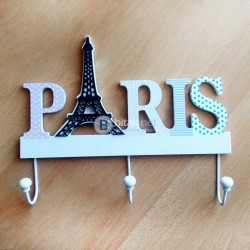 Декоративна закачалка за стена Paris с три куки за закачане
