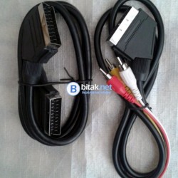 Продавам 6бр. видео-аудио кабели SCART-SCARTи SCART-3RCA