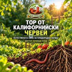 ПЛОДОРОДНА ПОЧВА И ЗДРАВИ РАСТЕНИЯ С БИОТОР ЧЕПИНЦИ! БиоХумус-Тор от Калифорнийски Червей
